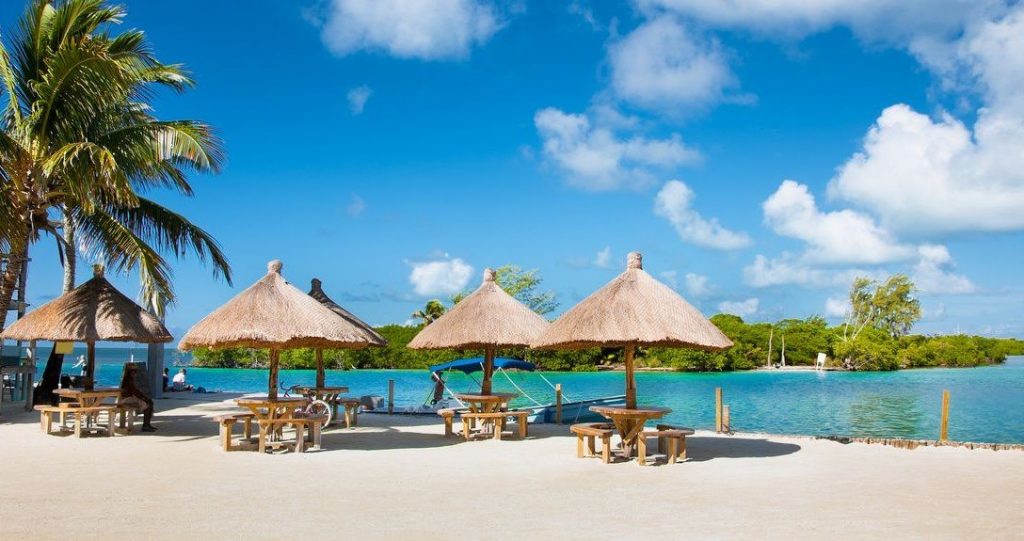 La caye Caulker de Belize dans les Caraïbes