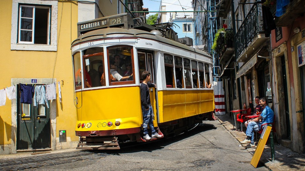 tramway 28E Lisbonne