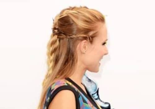 demi tresse half braid