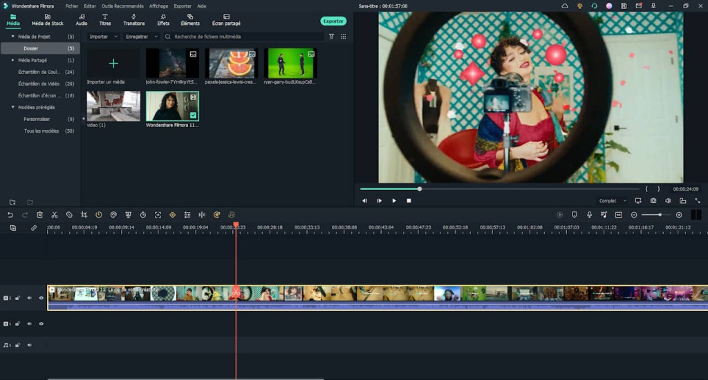 Wondershare Filmora logiciel de montage vidéo